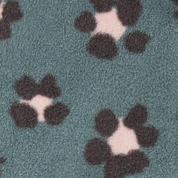 Baby Girl Carter's Leopard Fleece Long Sleeve Hooded Romper - Picture 2 of 2